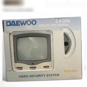Daewoo 2.4GHz Video Guardian Wireless Security System Vintage Retro Tech POC051